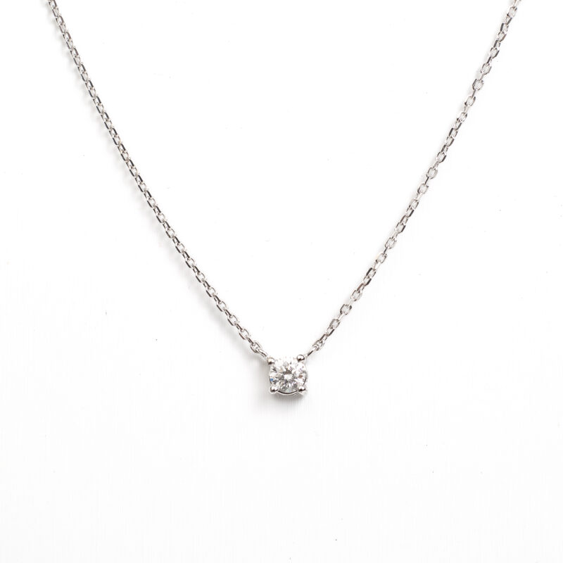 Náhrdelník Erin - bílé zlato, diamant