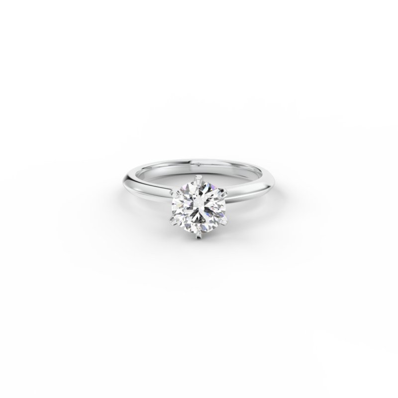 Prsten Caroline Klasik - bílé zlato, diamant 1,00 ct