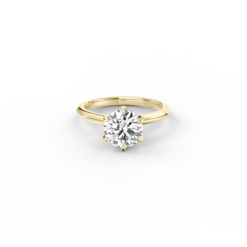 Prsten Caroline Klasik - žluté zlato, diamant 1,50 ct