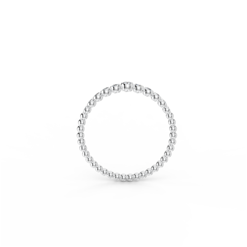 Prsten Bubbles C - bílé zlato, bílé diamanty - Image 3