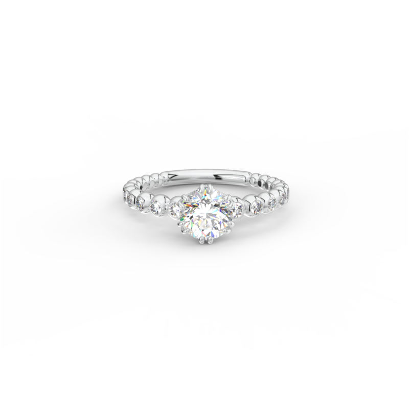 Prsten Bubbles C1 - bílé zlato, bílý diamant - Image 2