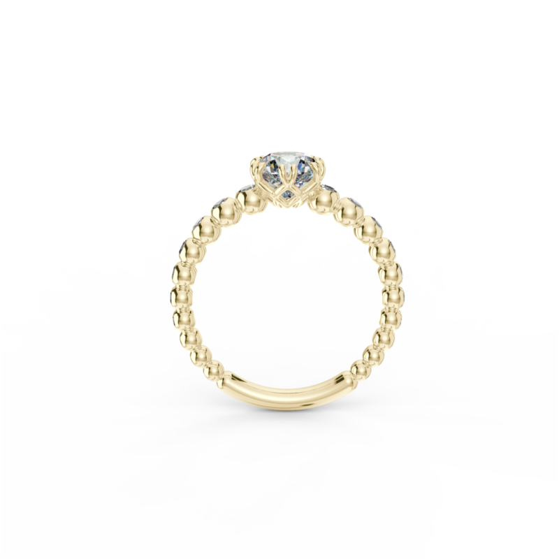 Prsten Bubbles C1 - žluté zlato, bílý diamant - Image 3