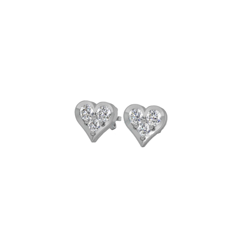 Náušnice Tenderness - bílé zlato, diamanty