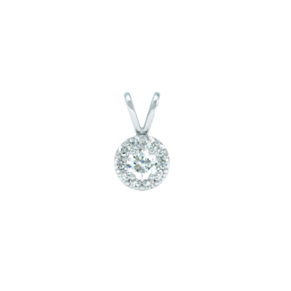 Přívěsek Charlotte - bílé zlato, diamant