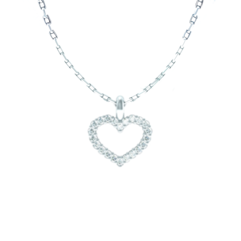Přívěsek Lovely - bílé zlato, diamanty