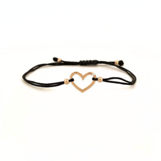Náramek Heart 2, růžové zlato, diamant