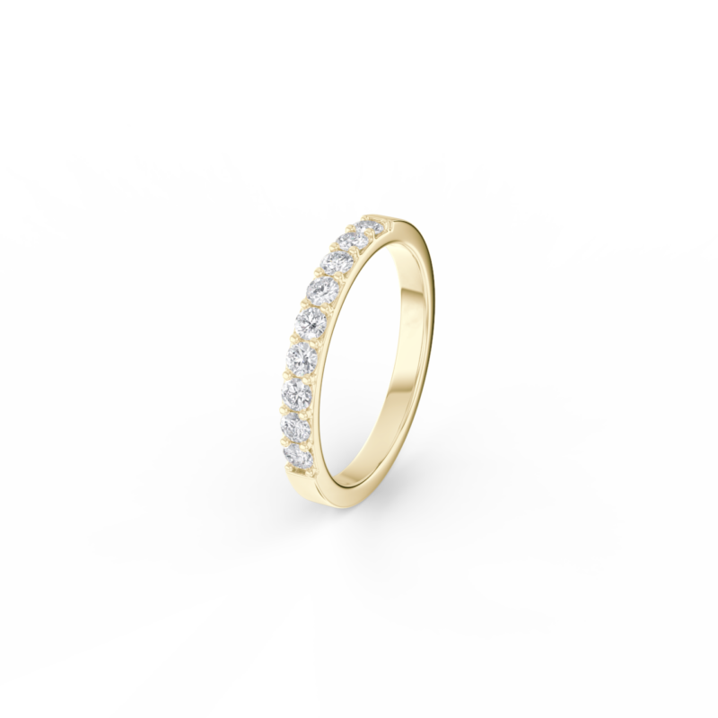 Dámský snubní prsten 100 - žluté zlato, diamanty - Image 2