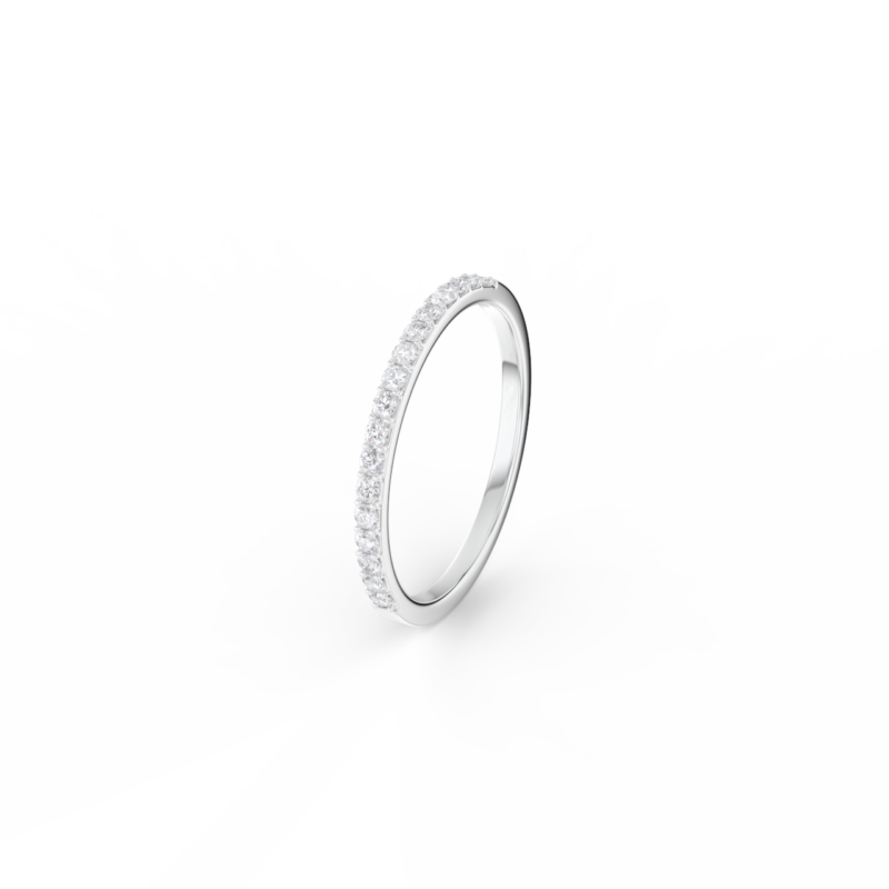 Dámský snubní prsten 110 - bílé zlato, diamanty - Image 2