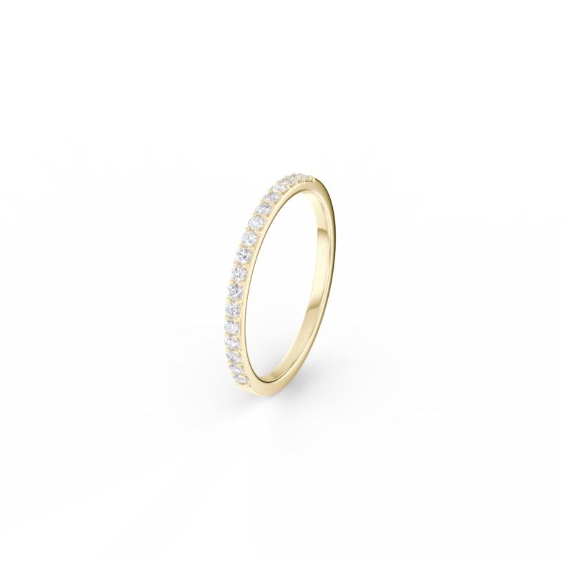 Dámský snubní prsten 110 - žluté zlato, diamanty - Image 2