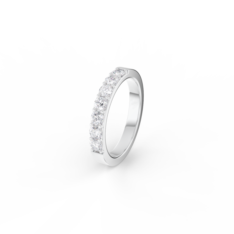 Dámský snubní prsten 120 - bílé zlato, diamanty - Image 2