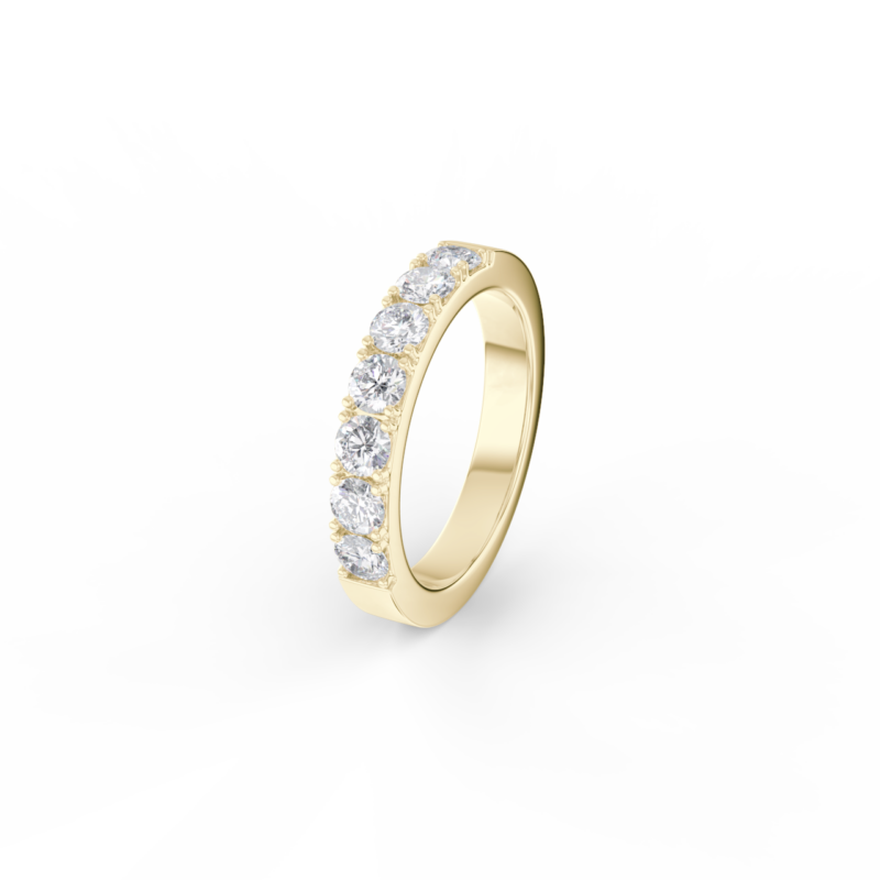 Dámský snubní prsten 130 - žluté zlato, diamanty - Image 2