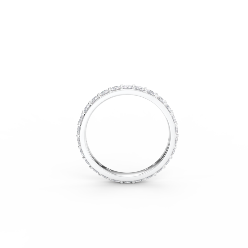 Dámský snubní prsten 140 - bílé zlato, diamanty - Image 3