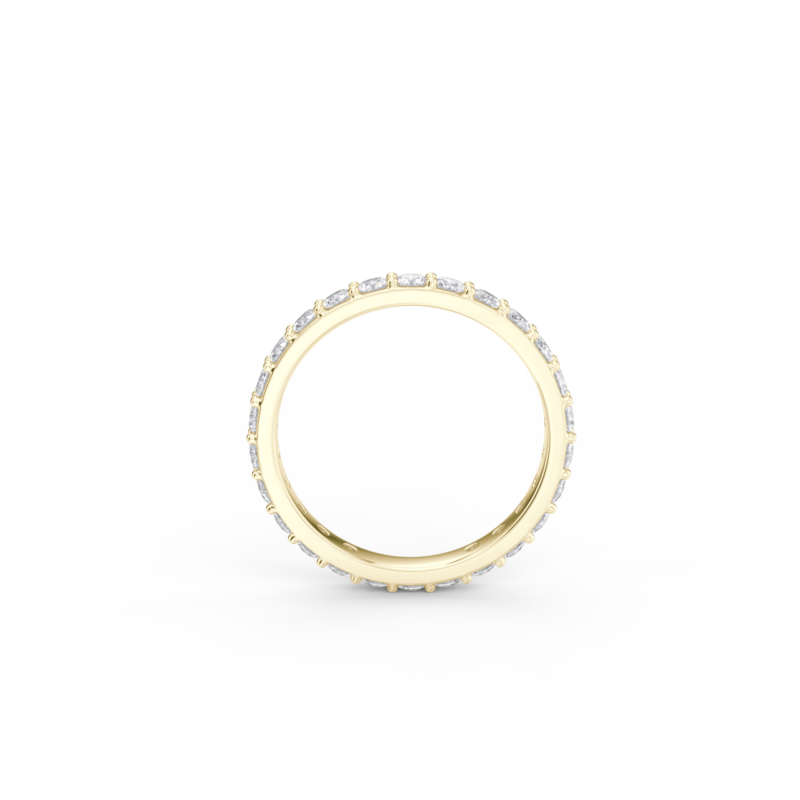 Dámský snubní prsten 140 - žluté zlato, diamanty - Image 3