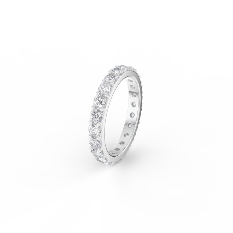 Dámský snubní prsten 150 - bílé zlato, diamanty - Image 2