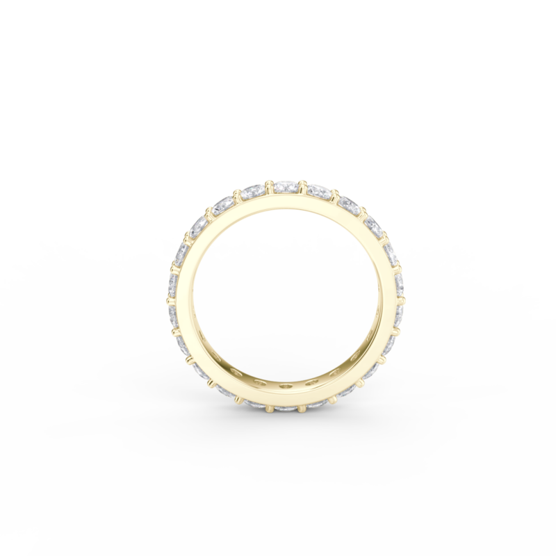 Dámský snubní prsten 150 - žluté zlato, diamanty - Image 3